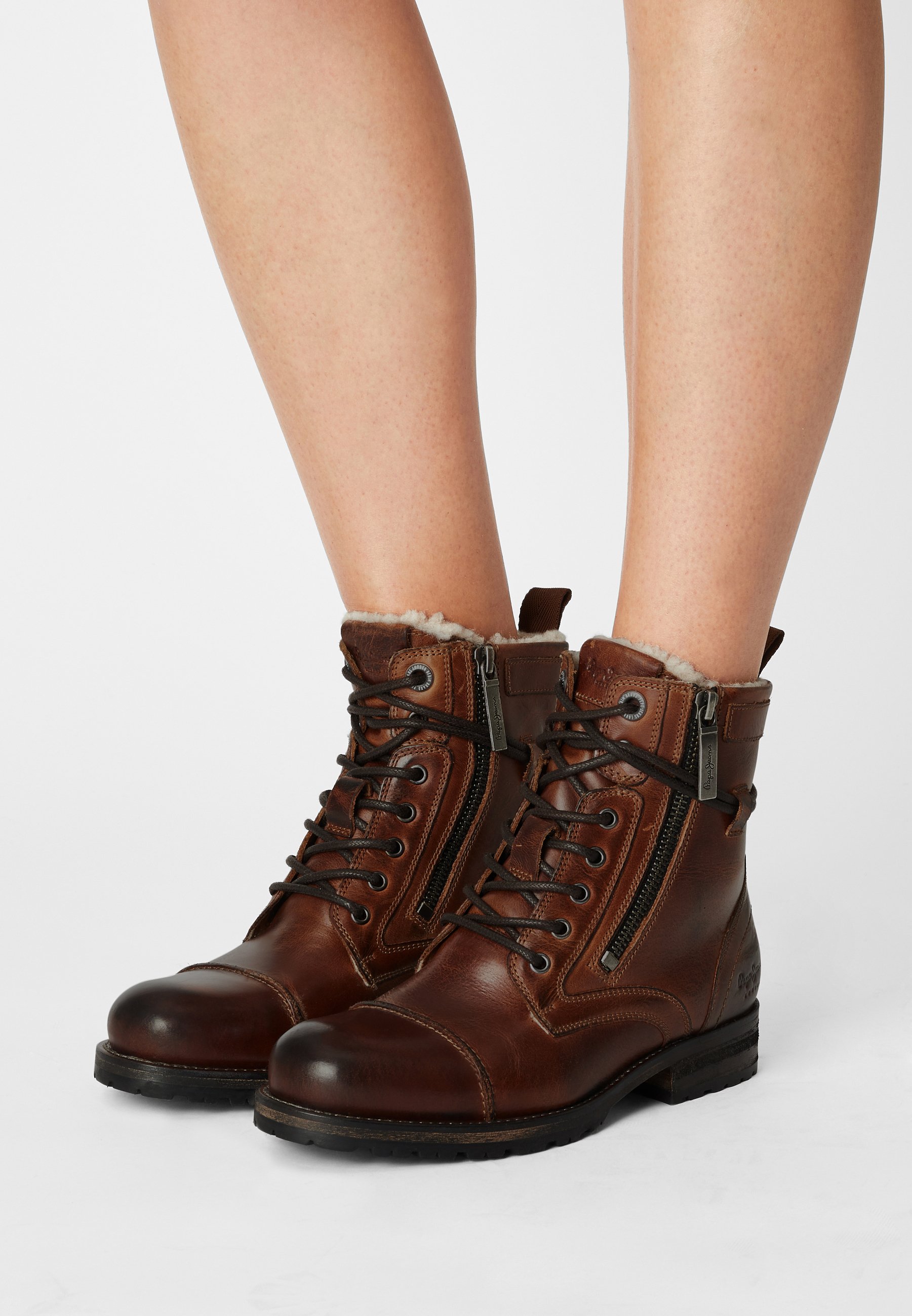Pepe Jeans MELTING FURY - Veterboots - tan - Zalando.nl