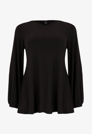 YOEK MIT V AUSSCHNITT - Blouse - black