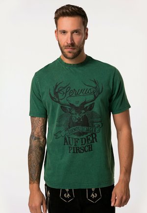 TRADITIONAL COSTUME SHORT SLEEVE VINTAGE LOOK - Print T-shirt - bottle green