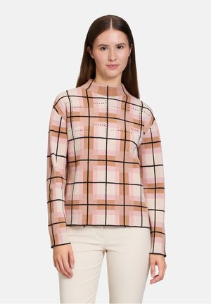 KARIERT - Jumper - patch rosé camel