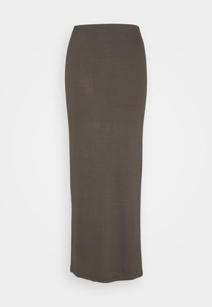 Weekday TASK SKIRT - Jupe longue - greenish beige