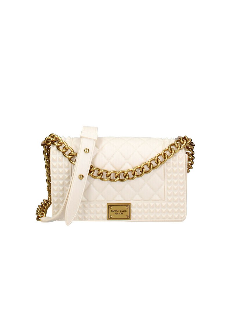 Marc Ellis Borsa a mano - white and brass
