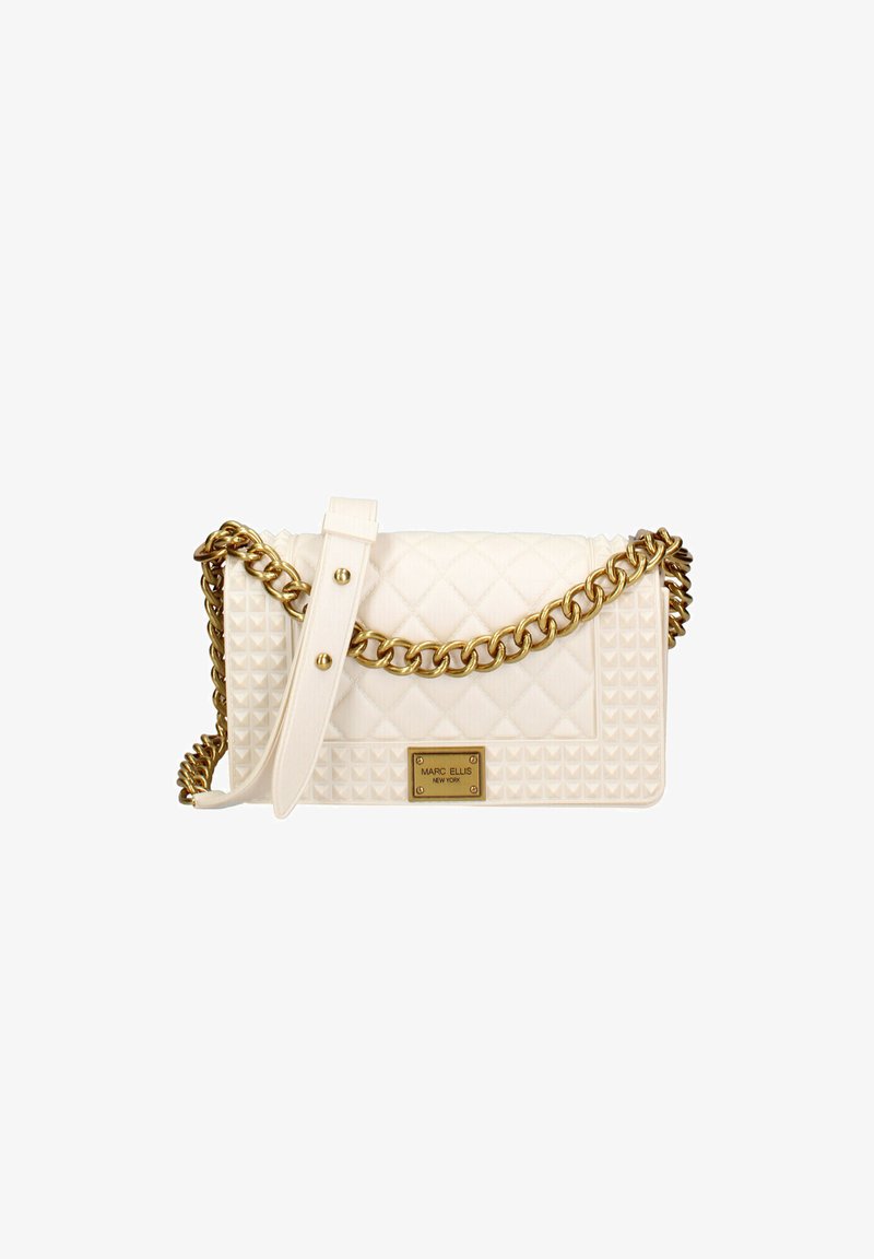 Marc Ellis Borsa a mano - white and brass