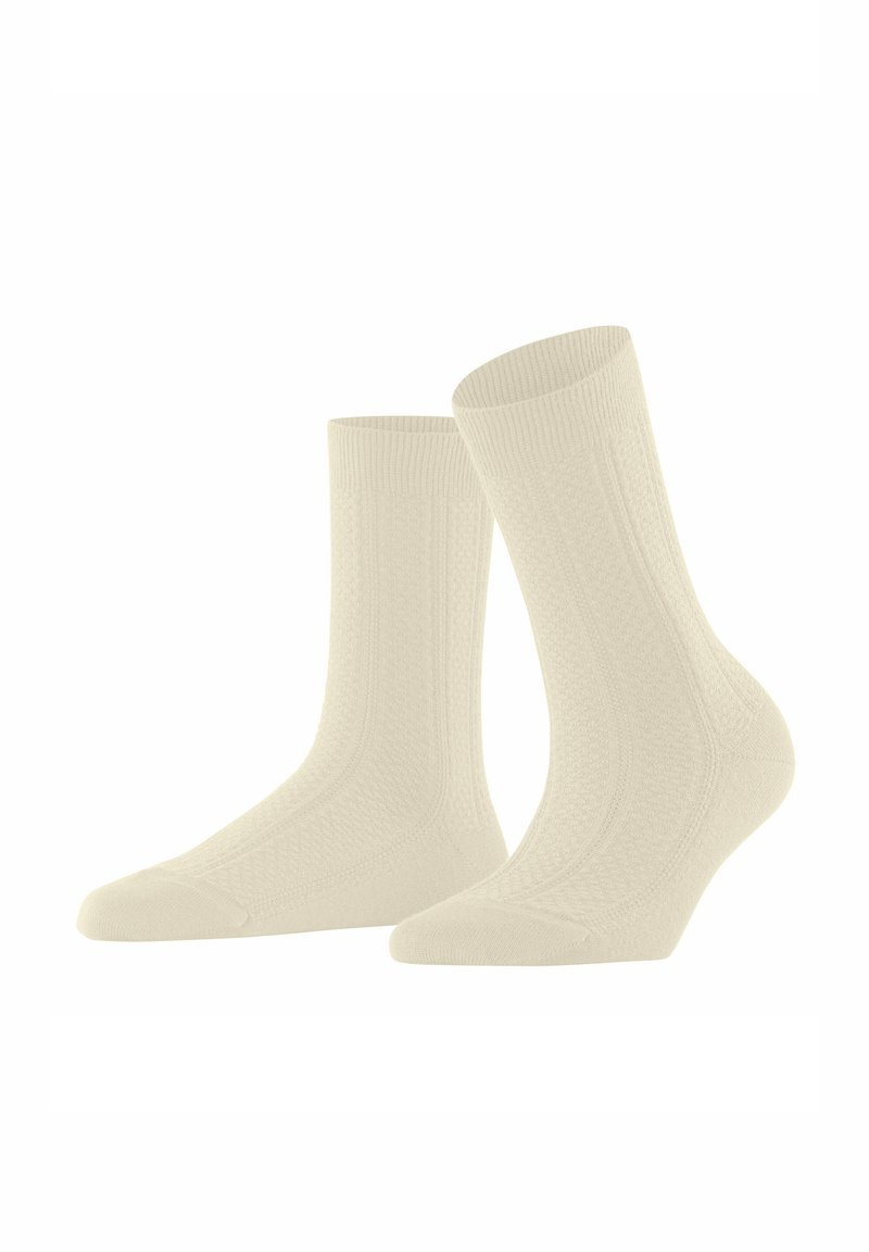 FALKE NEEDLEPOINT - Socken - off white