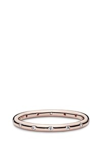 Pandora SIMPLE SPARKLING - Ring - rose gold plated