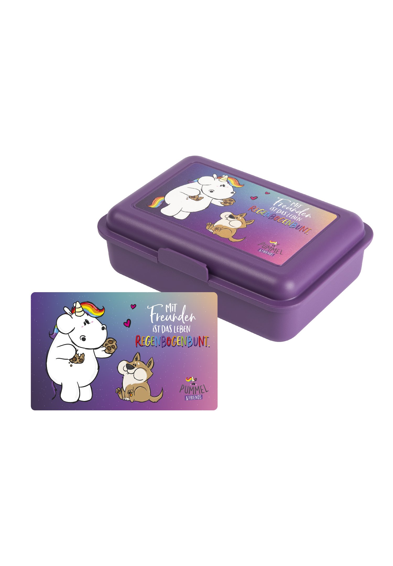 Heidi Brotdose Mit Ziege Schnucki – Lunchbox Aus Kunststoff, Pink, Mit Sicherer Verschluss, Nachhaltig & Individuell Bedruckt