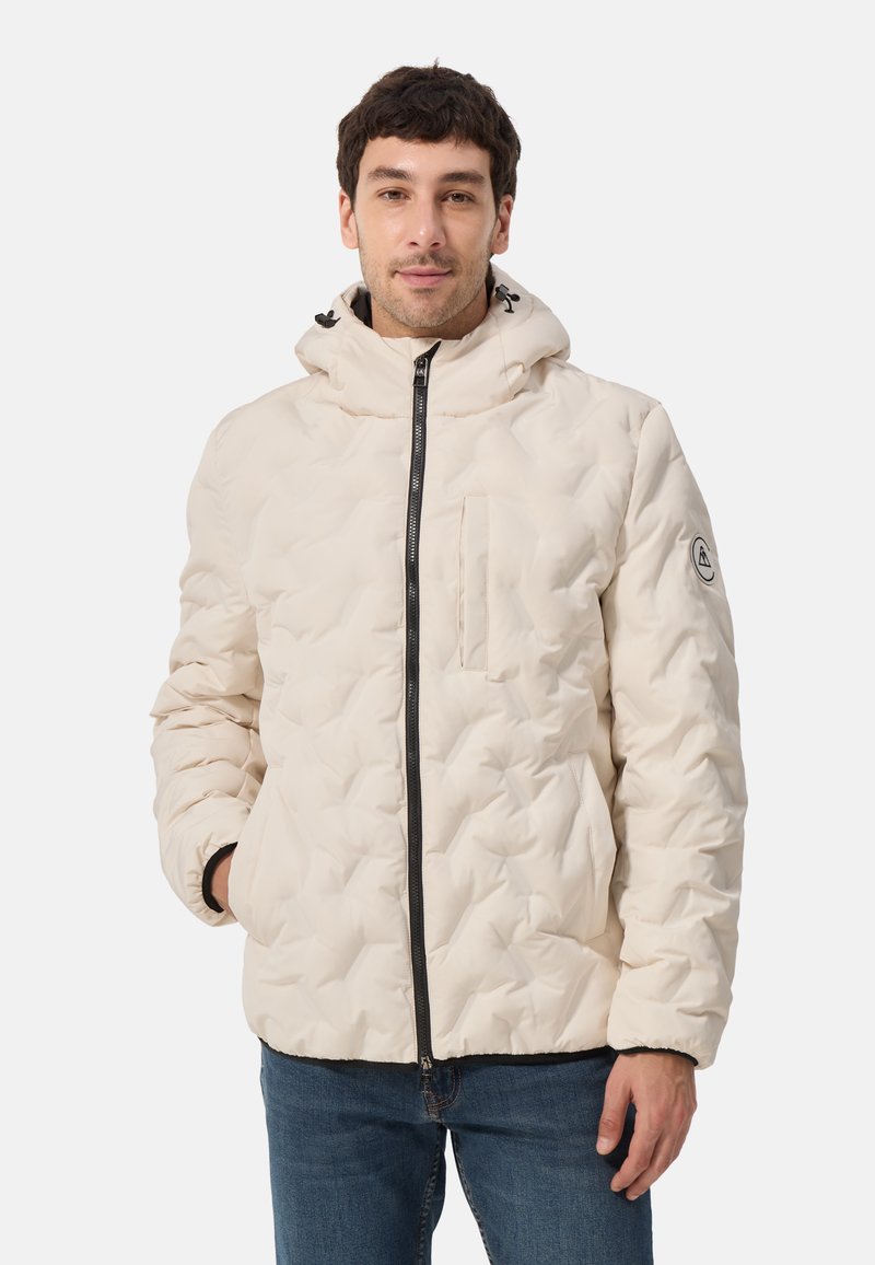 CASH-MERE CASH-MERE PADDED JACKET MIT KAPUZE - Vinterjacka - off white