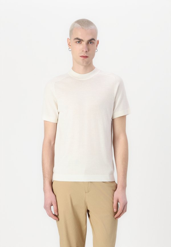 SLHTRAY CREW NECK NOOS - Basic T-shirt - egret