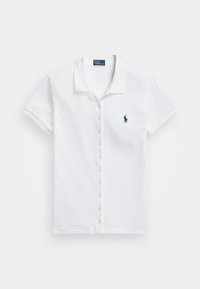 BUTTONED PLACKET POLO SHIRT - Paitapusero - white