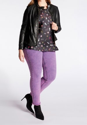 Veste en similicuir - black