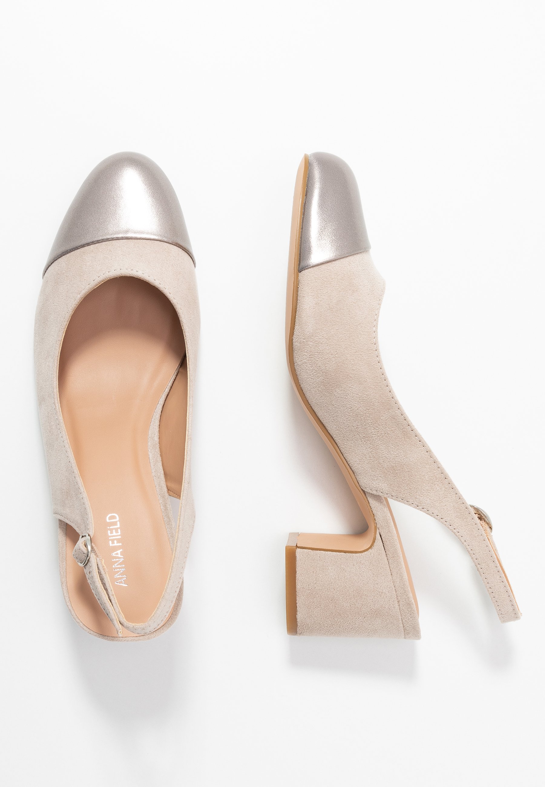 Anna Field Klassiske pumps taupegråbrun Zalando.no Anna Field Håndveske taupegråbrun Zalando.no