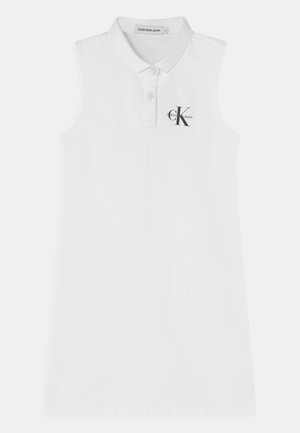 MONOGRAM SLEEVELESS DRESS - Freizeitkleid - bright white