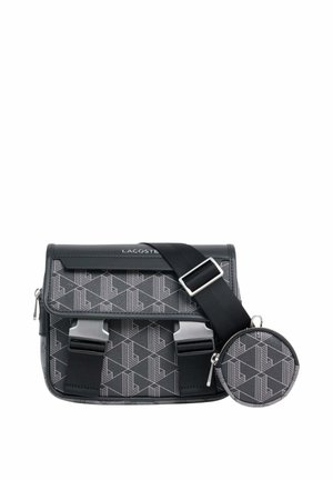 Lacoste, LACOSTE SACOCHE THE BLEND MONO NOIR GRIS - Sac bandoulière - mono noir gris t