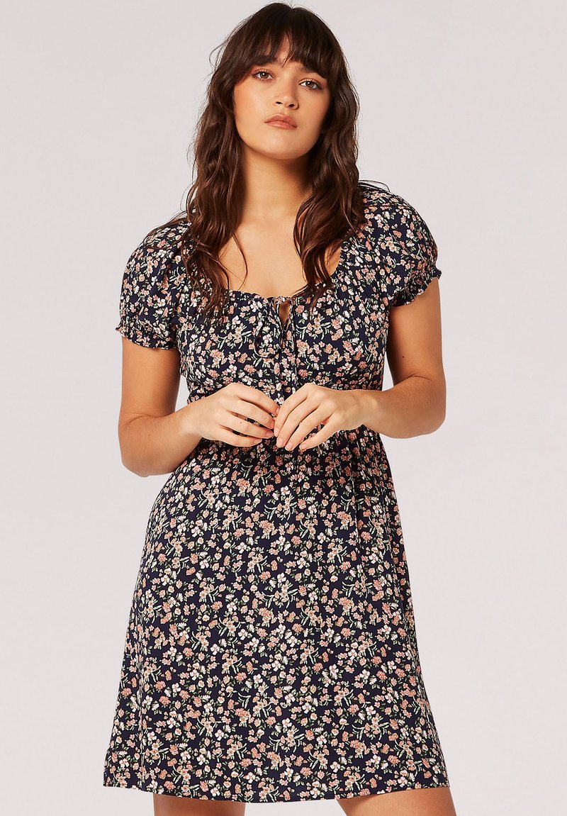 Apricot DITSY FLORAL MILKMAID - Freizeitkleid - navy