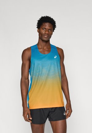 ROAD IBUKI SINGLET - Top - aegean blue/yamabuki