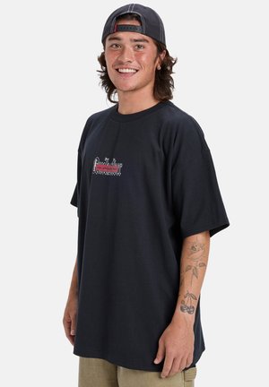 MERCURY DOUBLE UP - T-shirt imprimé - black