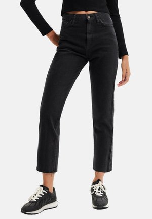 Desigual, STRAIGHT CROPPED - Jeans a sigaretta - black