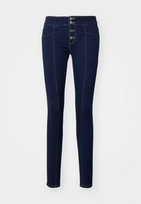 ONLROYAL BUTTON PLEAT  - Jeans Skinny - dark blue denim