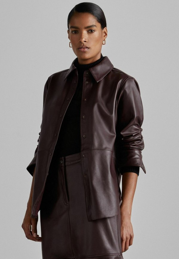 REGULAR FIT TORA ATELIER  - Kurzmantel - oxblood