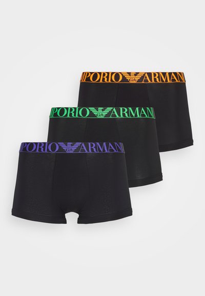 Emporio Armani PARIGAMBA 3 PACK - Kratke boksarice - black