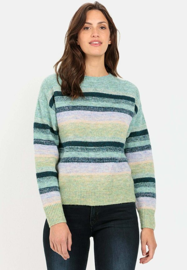 AUS RECYCELTEM MIX - Strickpullover - light jade fantasy
