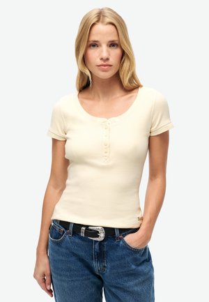 Superdry & Co SHORT SLEEVE  - T-shirts basic - turtledove cream