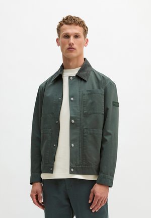 Marc O'Polo MARC O'POLO JACKE REGULAR MIT CORDKRAGEN - Outdoorjacke - mangrove