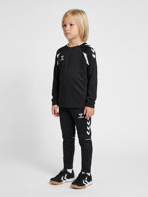 Hummel, HUMMEL HMLCORE 2.0 CREW NECK KIDS UNISEX - Sweatshirt - black white