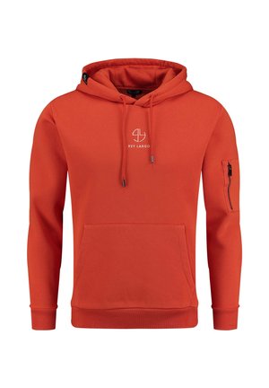 Felpa con cappuccio - rust