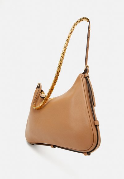 MOSCHINO MINI LETTERING - Rankinė - marrone