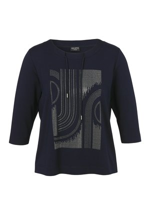 RUNDHALS MOTIV  - Long sleeved top - dunkelblau