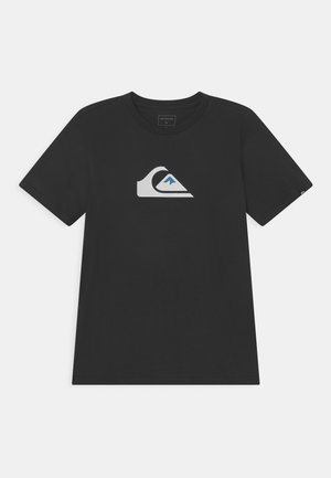 Quiksilver COMP LOGO TEE - T-shirt imprimé - black