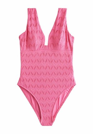 Next PLUNGE TUMMY CONTROL - Kupaći kostim - pink lace