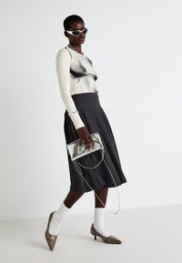 VILA VIRAGNA PLEATED SKIRT - Plisirano krilo - dark grey