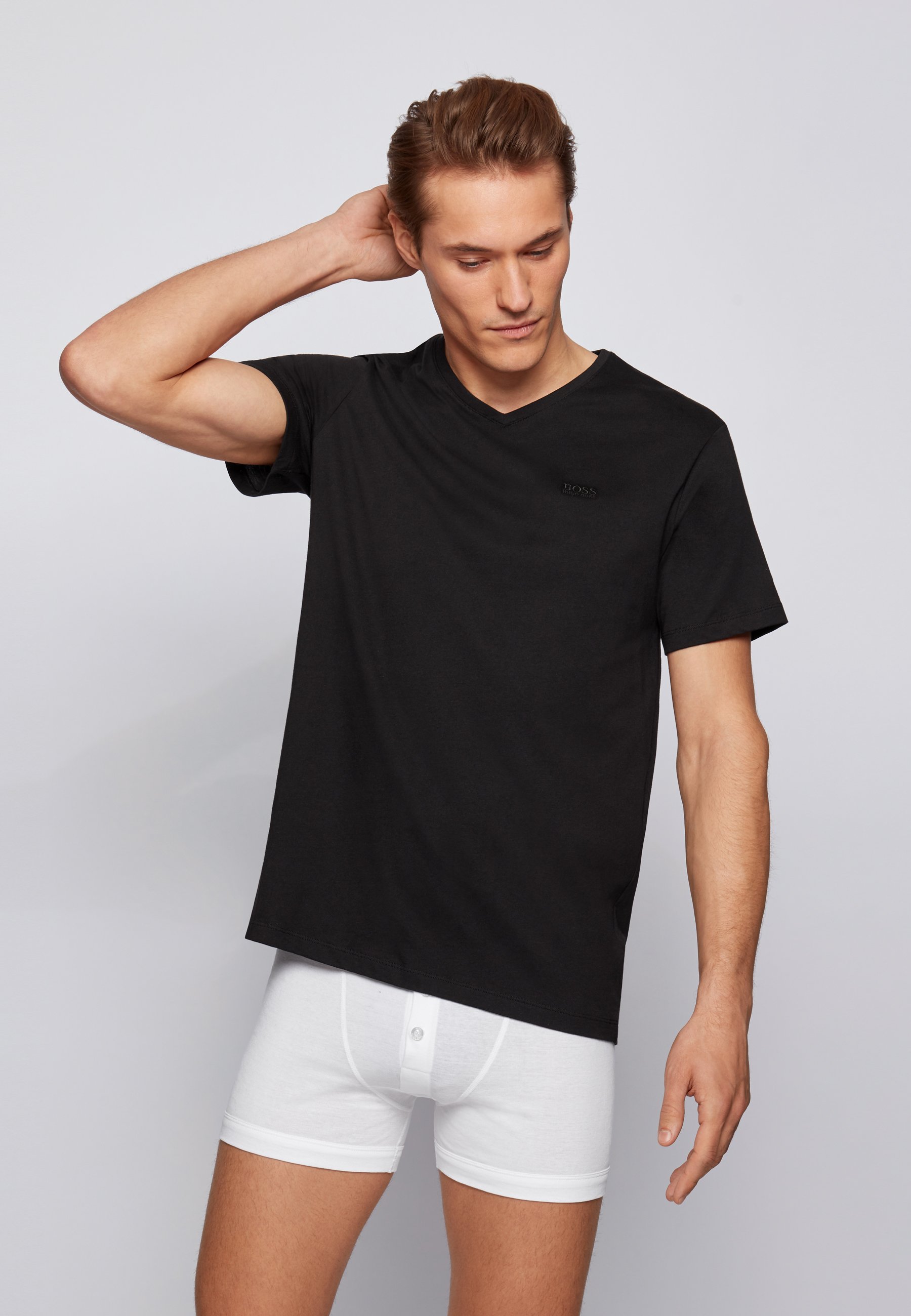 T Shirt Herren SES 2er Pack Tshirt Herren Weiß Kurzarm Aus 100 Baumwolle S Vielseitiges 364549