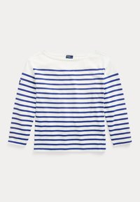 STRIPED BOATNECK MARINER TEE - Hosszú ujjú felső - deckwash white/brilliant sapphire