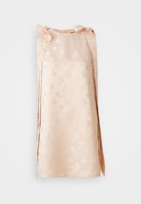 SERENE BOW MINI DRESS - Vestido de cóctel - beige