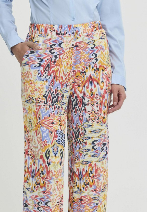 IHMARRAKECH - Trousers - geranium multi ikat aop2