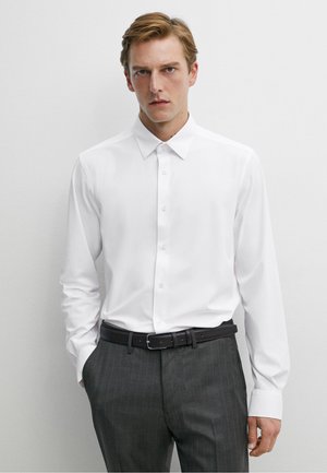 Massimo Dutti, Flowing cropped flare trousers - Hemd - white