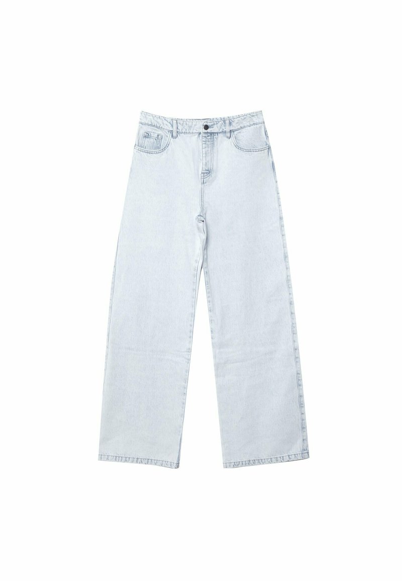 Stradivarius Straight leg jeans lichtblauw denim Stradivarius Straight leg jeans lichtblauw denim
