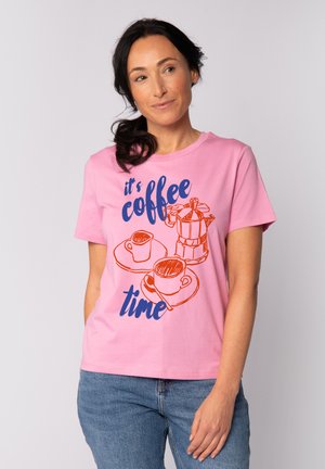 ITS COFFEE TIME - T-shirt imprimé - bubble pink