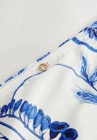 HIGH WAIST   - Spodní díl bikin - white blue floral