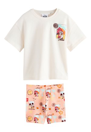 Next, MINNIE MOUSE SET - Tracksuit bottoms - ecru white beach