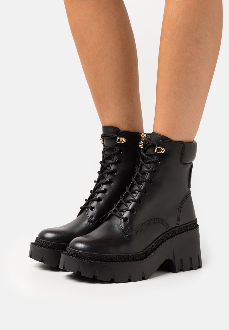 Coach AINSELY Platform ankle boots black Zalando.co.uk