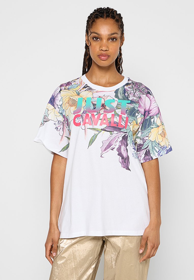 Just Cavalli T-shirt print meerkleurig