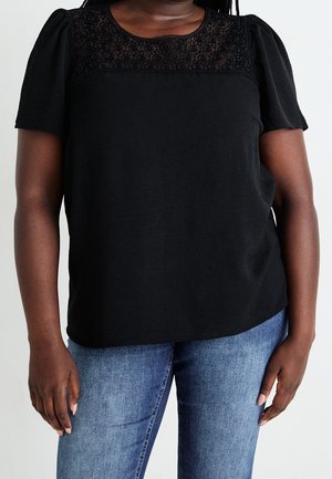T-shirt con stampa - black