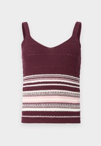JDYTROPICA V NECK - Top - fig/chalk pink/birch