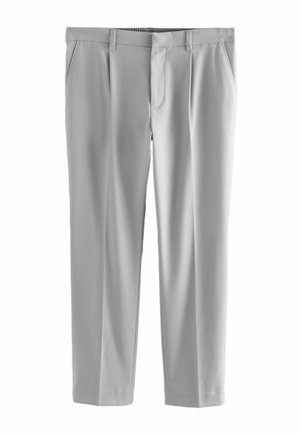 REGULAR FIT - SMART SOFT TOUCH WITH HALF ELASTICATED WAISTBAND - Trousers - light grey
