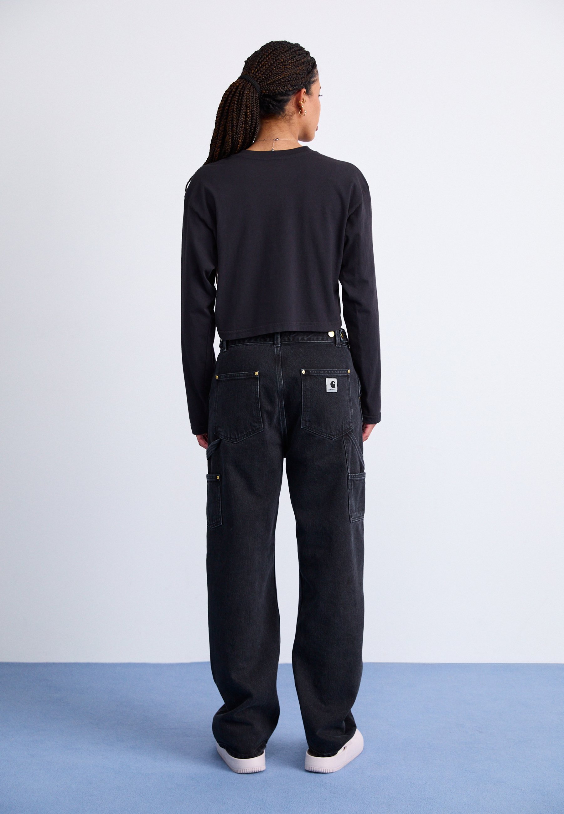 Carhartt WIP NASHUA DOUBLE KNEE PANT - Laisvo kirpimo džinsai