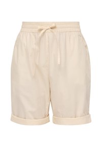 MIT ELASTIKBUND UND ANGEDEUTETEN TASCHEN - Shorts - beige